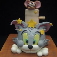 Tom And Jerry Made this cake for my son's 5th birthday. He loves Tom and Jerry. Cake design is from Debbie Brown's Cartoon Cakes. Thanks for...
