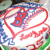 Wedding Anniversary Red Sox Cake 
