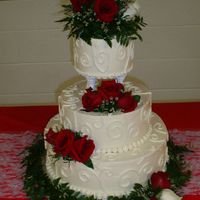 Linda This cake was iced in Mouselline Buttercream (from "The Cake Bible") flavored with Kahlua. I didn't care for the ivory...