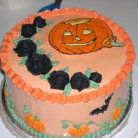 Swiss Buttercream, Color Flow Jack O Lantern And Bats, Royal Pumpkins 