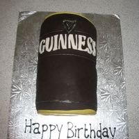 Guinness Cake All fondant