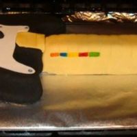 Rockband Fender Guitar RockBand Guitar all fondant and gumpaste.