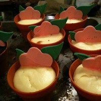 Flower Cupcakes Chocolate and original cheesecake baked in flower pot cupcake holders (silicone). Original has a graham cracker crust. the chocolate has...