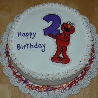 Natalie's Cake Cake for my daughter's birthday. My 2nd FBCT. Thanks to texasseegirl for the elmo picture.