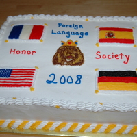 Foreign Language Honor Society Cake 