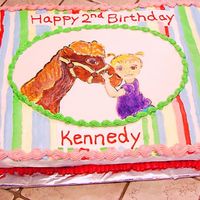 Kennedy's Cake Well, this is my first attempt at painting on fondant. Again, a great learning experience. There are 20 things, at least, I'd do...