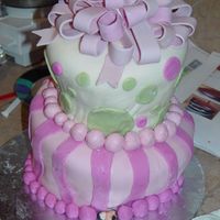 Topsy-Turvy Not only was the filling not working with the fondant, but I must have doweled incorrectly too. It was just all around bad. That's...