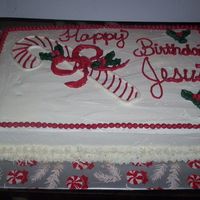 Happy Birthday Jesus This is 1 of 3 cakes I did for the Knights of Columbus Christmas party that was held on 12-19-04.