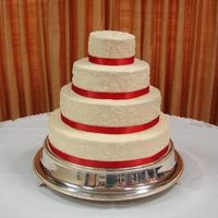 Red Velvet Cake 6,10,14,18 Red Velvet cake with cream cheese icing.