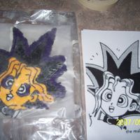 Butter Cream Frozen Transfer-Yu-Gi-Oh will post pictures of finished cake later.