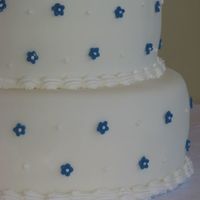 Katrina's Wedding Cake July 01, 2007 Flowers were made with Fondant and Gum Texand the flower making kit.