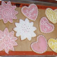 Bridal Shower Cookies I made 65 cookies (all different) for my SIL's bridal shower. I like how theyturned out, but they took FOREVER to make. All totalled...