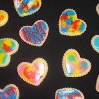 Valentine Heart Cookies NFSC heart cookies iced with Toba Garrett's Glaze.