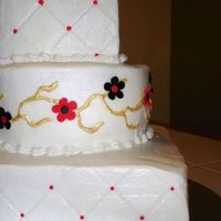 Oriental Theme They wanted red, black and gold and very simple!