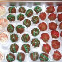 Cake Balls! Red Velvet, Mint Chocolate & Strawberry Cheesecake