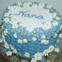 Practice For Mil MIL's favorite cake from one of my Wilton books...so I made it for her birthday.