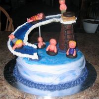 Waterslide Cousins! This cake was made for a girlfriend who wanted a "fun" cake when her nieces & nephews were in town this summer. Each of the...