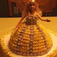 2 Nd View Of Barbie Cake Barbie cake for my daughter's 18th birthday.