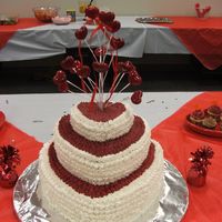 Valentine's Day Party 2007 My first Valentine's Day Cake for my work party!