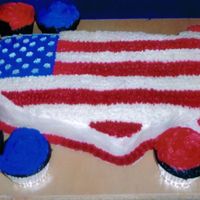Flag Usa Cake 