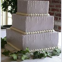 Lavendar Dots The bride called Monday asking if I could make her wedding cake for Saturday(!). She didn't care about design, just wanted something...