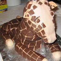Giraffe its my first attempt at a 3D animal cake..needs alot of work. Good learning experience though.