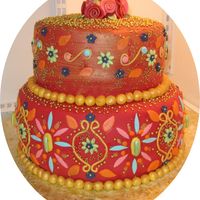 2_1190743699.jpg the client wanted a cake with an East Indian feel to it.
