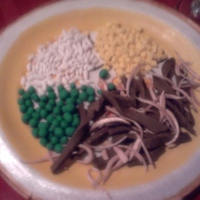 Dinner Everything is made out of gumpaste even the plate