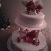 X-Mas Cake W/flowers 