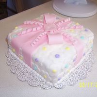 Package Cake This was my Wilton Class III fondant cake, I loved working with fondant.