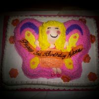 Butterfly Ballerina I searched and searched in the galleries for a picture of a cake sort of like this. I swear I saw this idea here but couldn't find it...