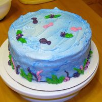 Underwater Cake Color mist blue spray