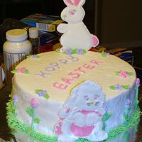 Easter Color Flow bunnies, drop flowers