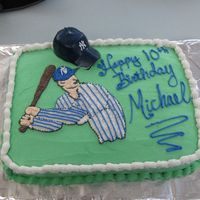 Baseball Birthday Cake 