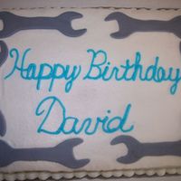 Wrench Cake BC cake with MMF wrenches. No frills. :)