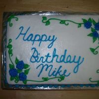 Blue Roses Okay, so it's about time I tried a generic roses/leaves cake...Still have room for improvement, but maybe I won't be so afraid of...