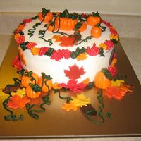 Fall Pumpkins Cake MMF pumpkins
