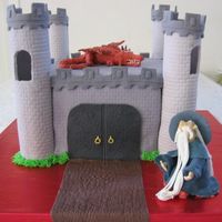 Dragon Castle Cake 