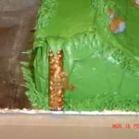 Jungle Cake Monkey This is a one of two monkeys I did on either side of the cake.