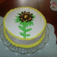 Sunflower Cake Just for fun! Has some leftover BC, so I thought I would try a transfer. I used the wrong kind of chocolate and it was too thick. I love...