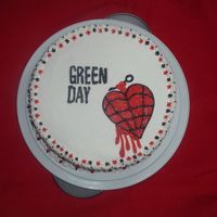 Green Day Cake For My Son's Birthday 