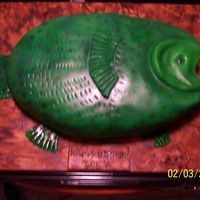 Catch Of The Day butter cake with buttercream icing and fondant covered