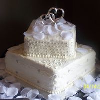 "i Do" Butter cake and Strawberry and Chocolate cake with buttercream icing