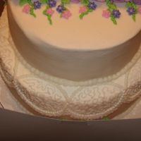 Purple Roses With Cornelli Lace 