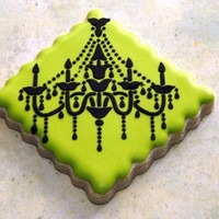 Chandelier Cookie NFSC--Antonia's Icing--Stenciled details