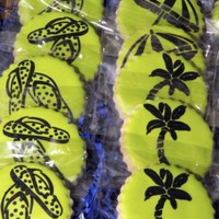 More Luau Cookies NFSC--Antonia's Icing--Stenciled details