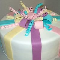 Baby Shower Cake All fondant icing