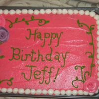 Joke For A Jock This cake was actually a joke for my husband's boss, who is a complete sports fanatic and somewhat of a jock. All the guys in the...