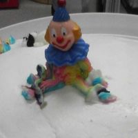 My First Clown Cake This is the first clown I made. I have pictures of the rest of the cake, but they looked kind of weird because it was hard to get all the...