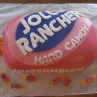 Jolly Rancher My husband had a Jolly Rancher Watermelon themed birthday. It is his favorite candy.